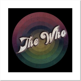 retro vintage circle The Who Posters and Art